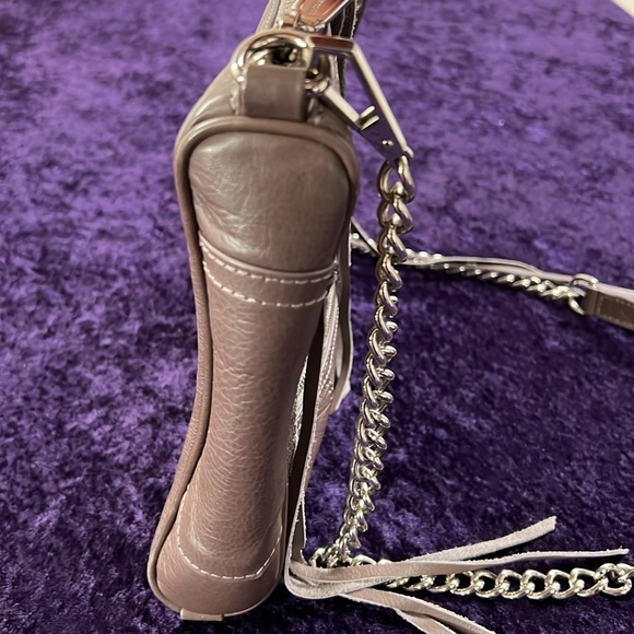 Rebecca Minkoff Leather Crossbody Bag with Detachable Chain Strap - Picture 6 of 15